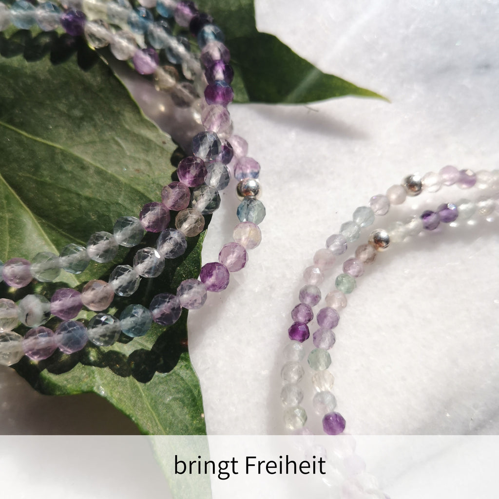 Damen Armband Regenbogenfluorit