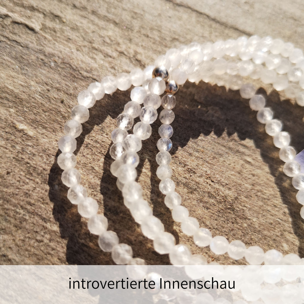 Damen Armband Labradorit weiß