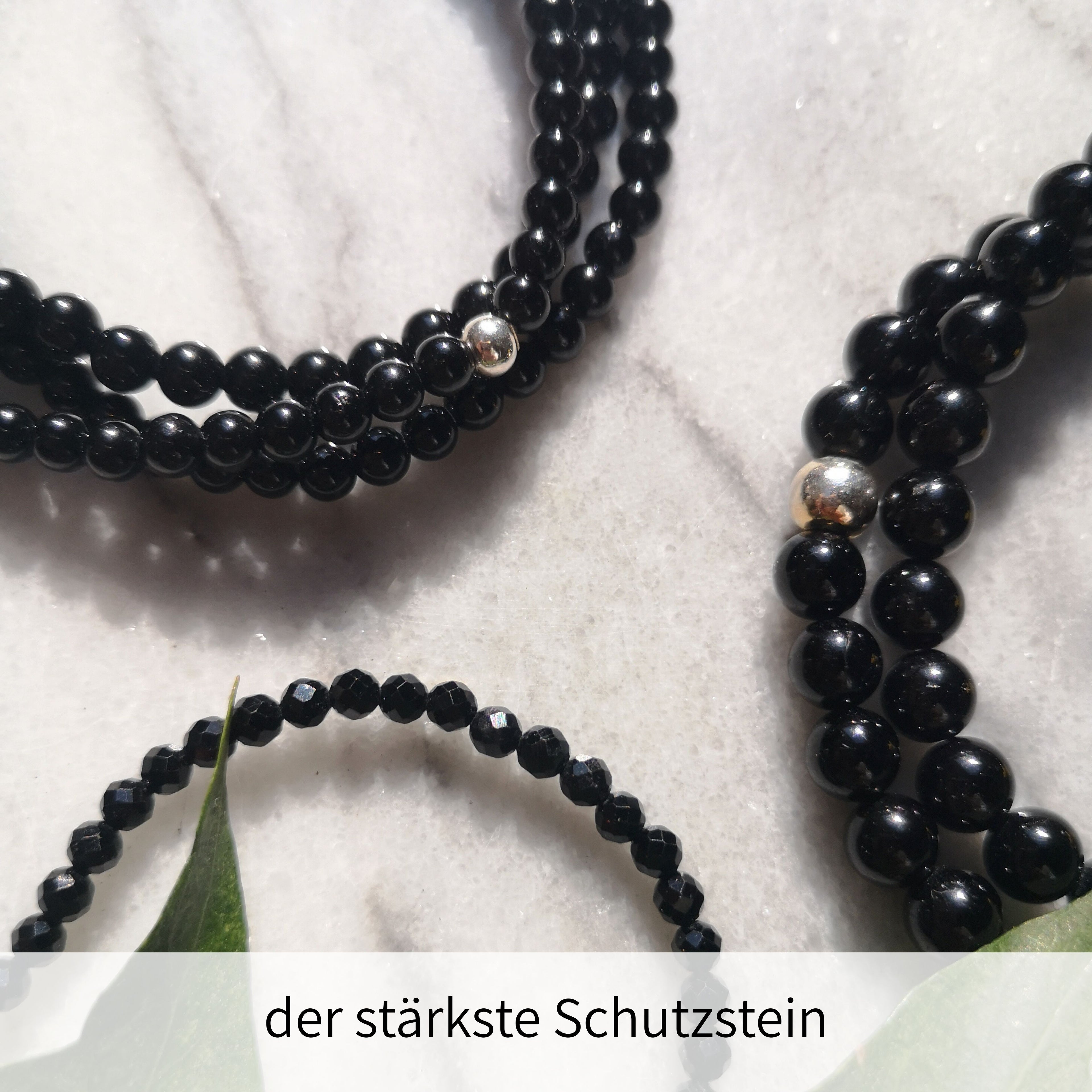 Damen Armband Turmalin schwarz
