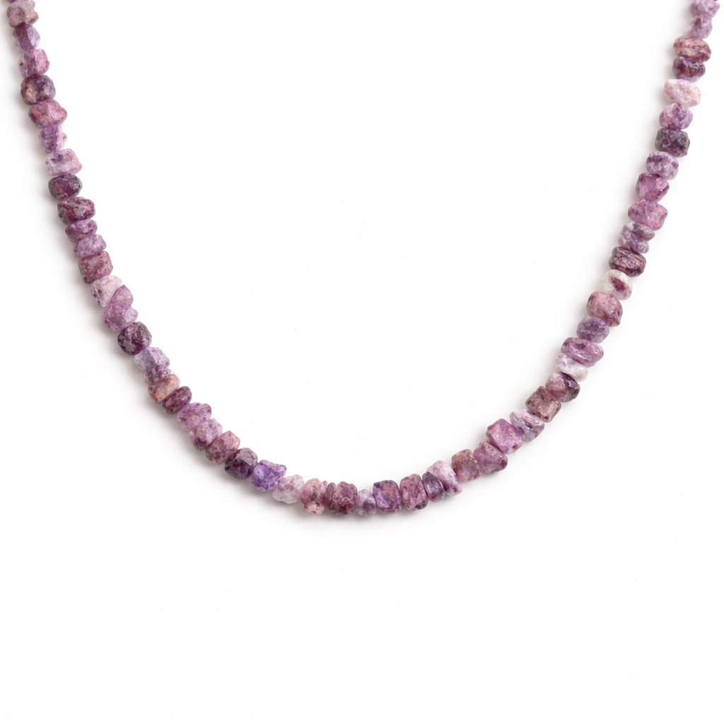 Halskette Turmalin pink - Rohstein