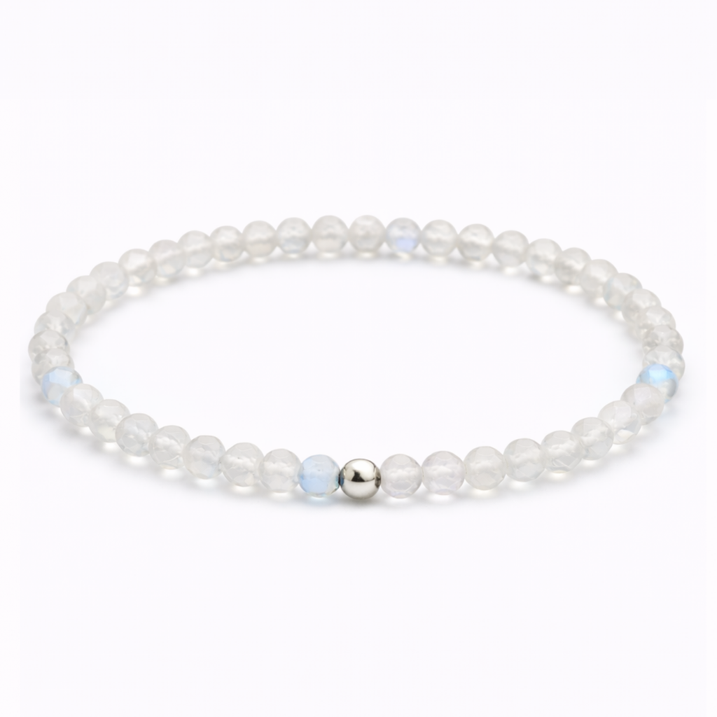 Damen Armband Labradorit weiß